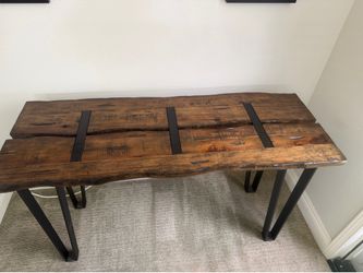 Rustic Farmhouse Solid Wood Console table and matching side table