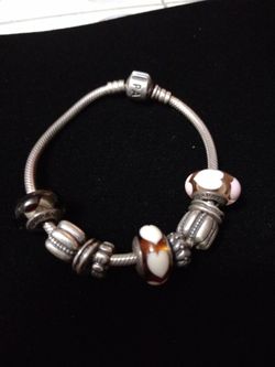 Vtg Pandora 925 Bracelet/Charms