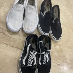 Vans 7 Men, 8.5 Women