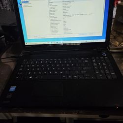Toshiba Satellite C55t Touchscreen Laptop, Works Good But Will Need Battery To Be Replaced