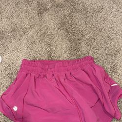Pink lululemon shorts