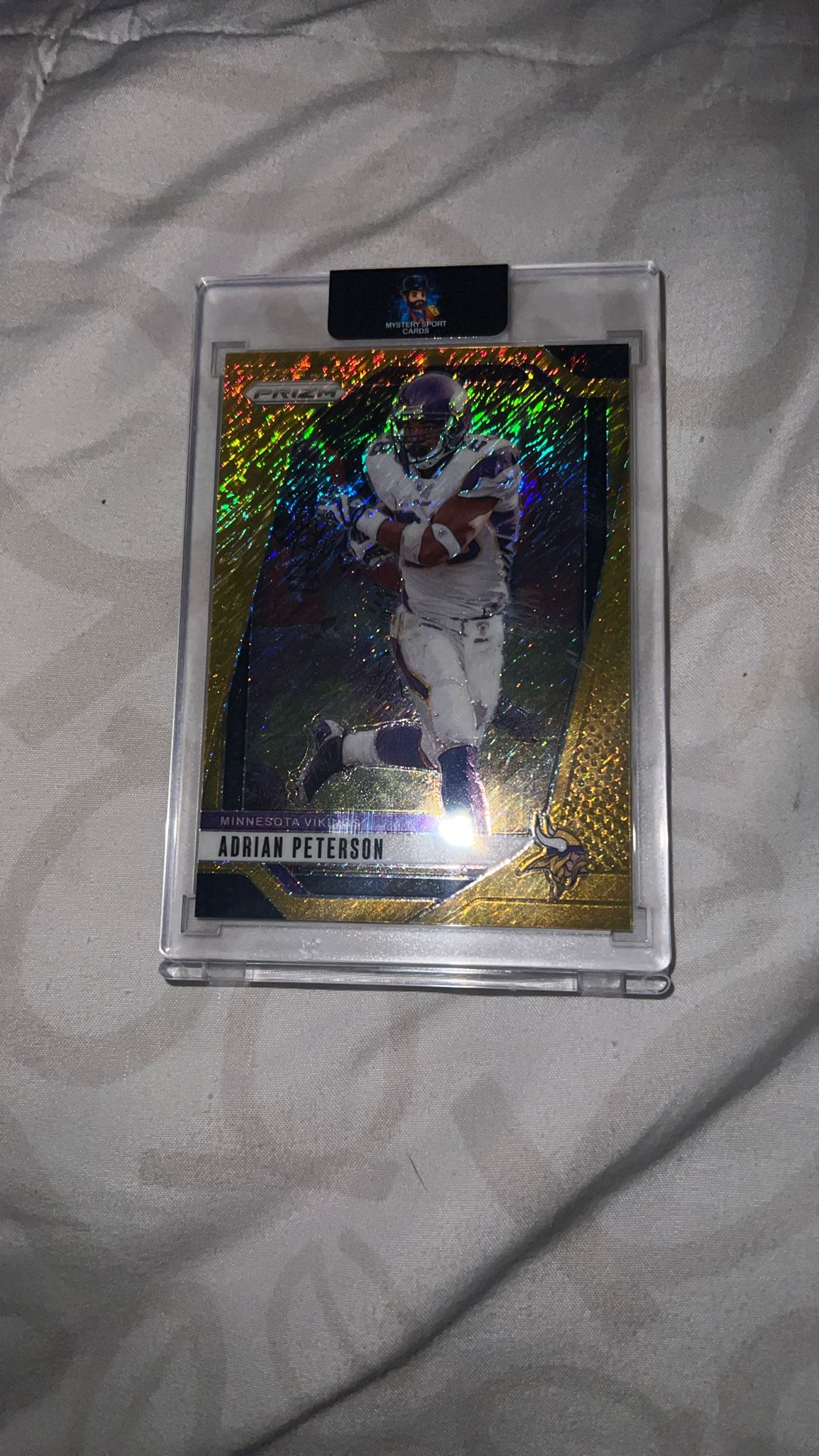 2024 Prizm Adrian Peterson Gold Shimmer 10 Of 10 On The pro T