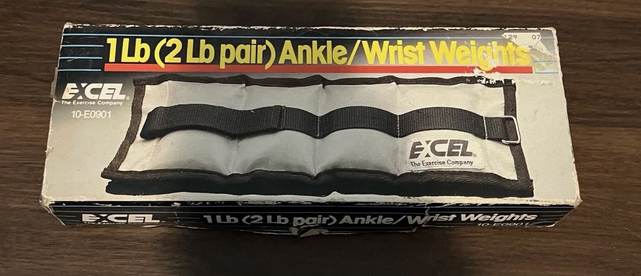 Excel 1 lb. Ankle Wrist Weights Double Strap 2lb Pair