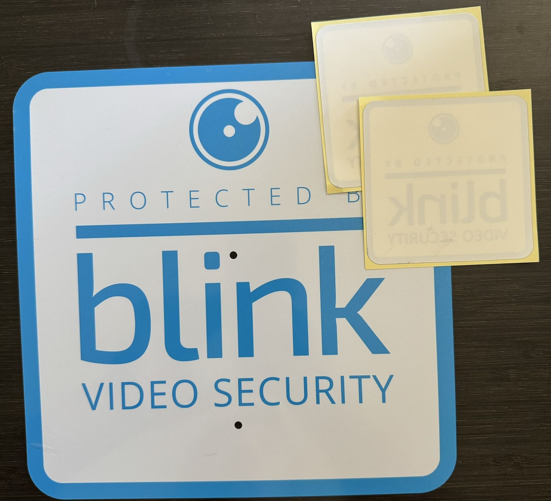 Blink security Sign And Stickers