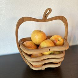 Collapsible Bamboo Fruit Basket