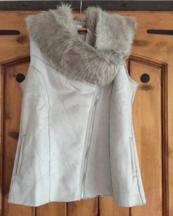Nice and warm suede vest new