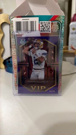 2026 Bowman Football Demond Williams  Jr. VIP /75 Purple Refractor WU