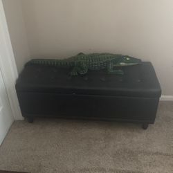 Leather Bedside Table 