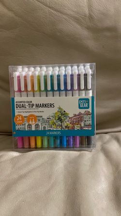Pen+Gear Dual-Tip Markers 24 Count