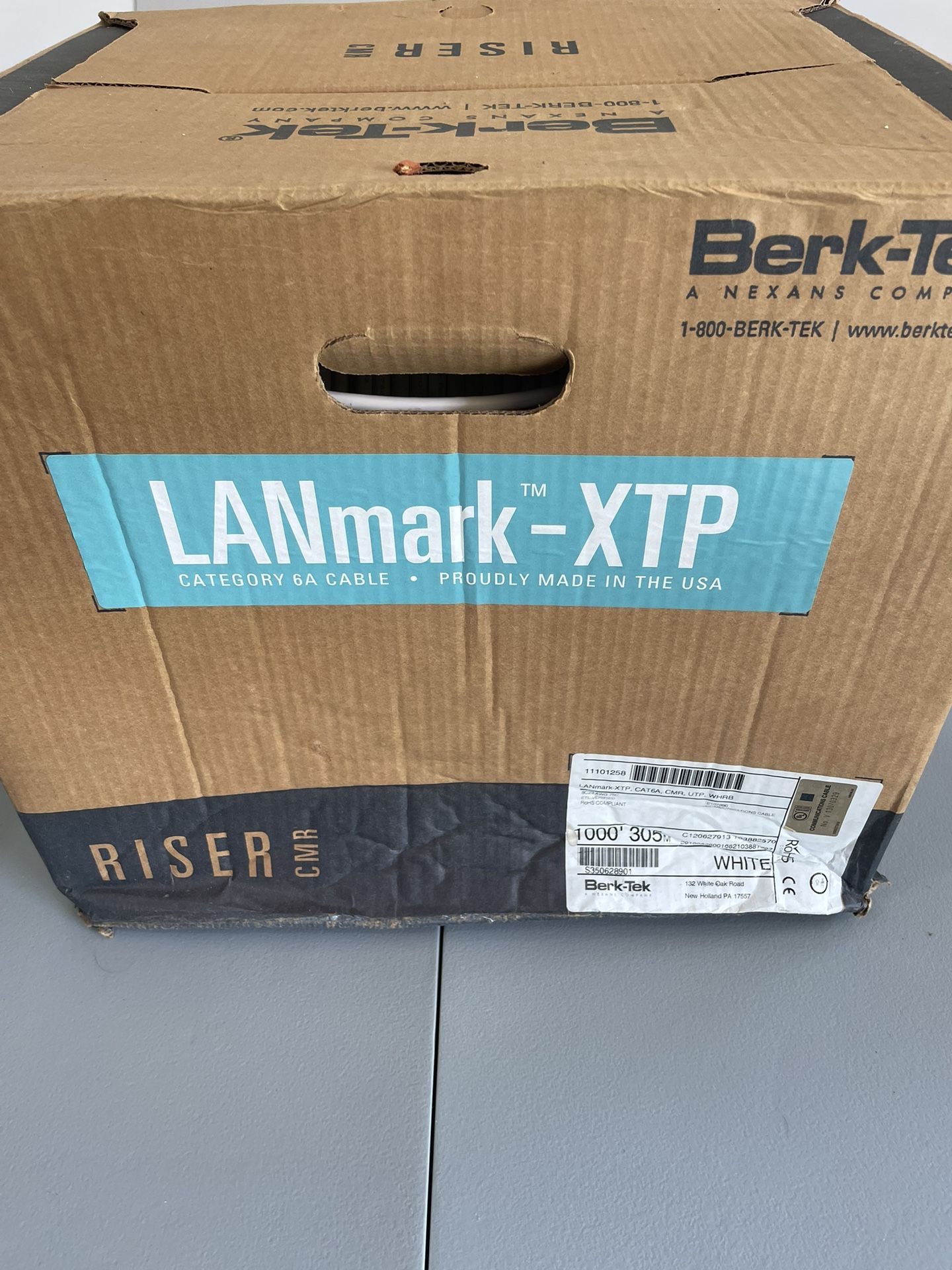 Berk-tek CAT 6A Shielded Riser Cable