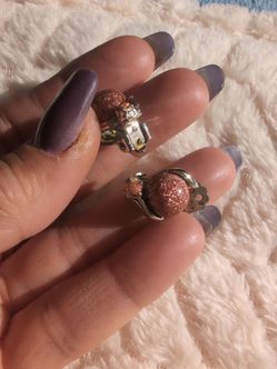 Brown earrings
