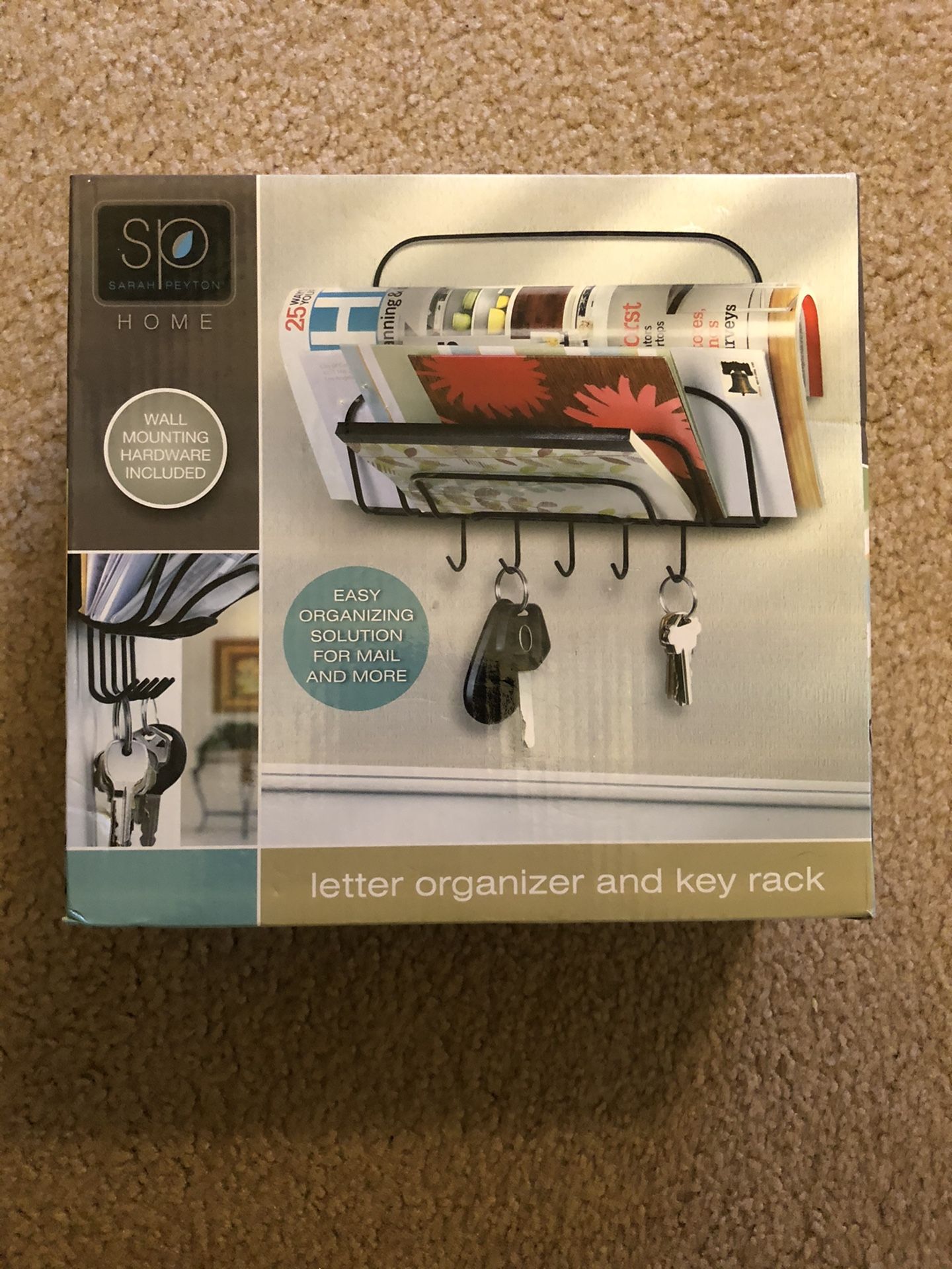 Letter Organizer With Key Rack