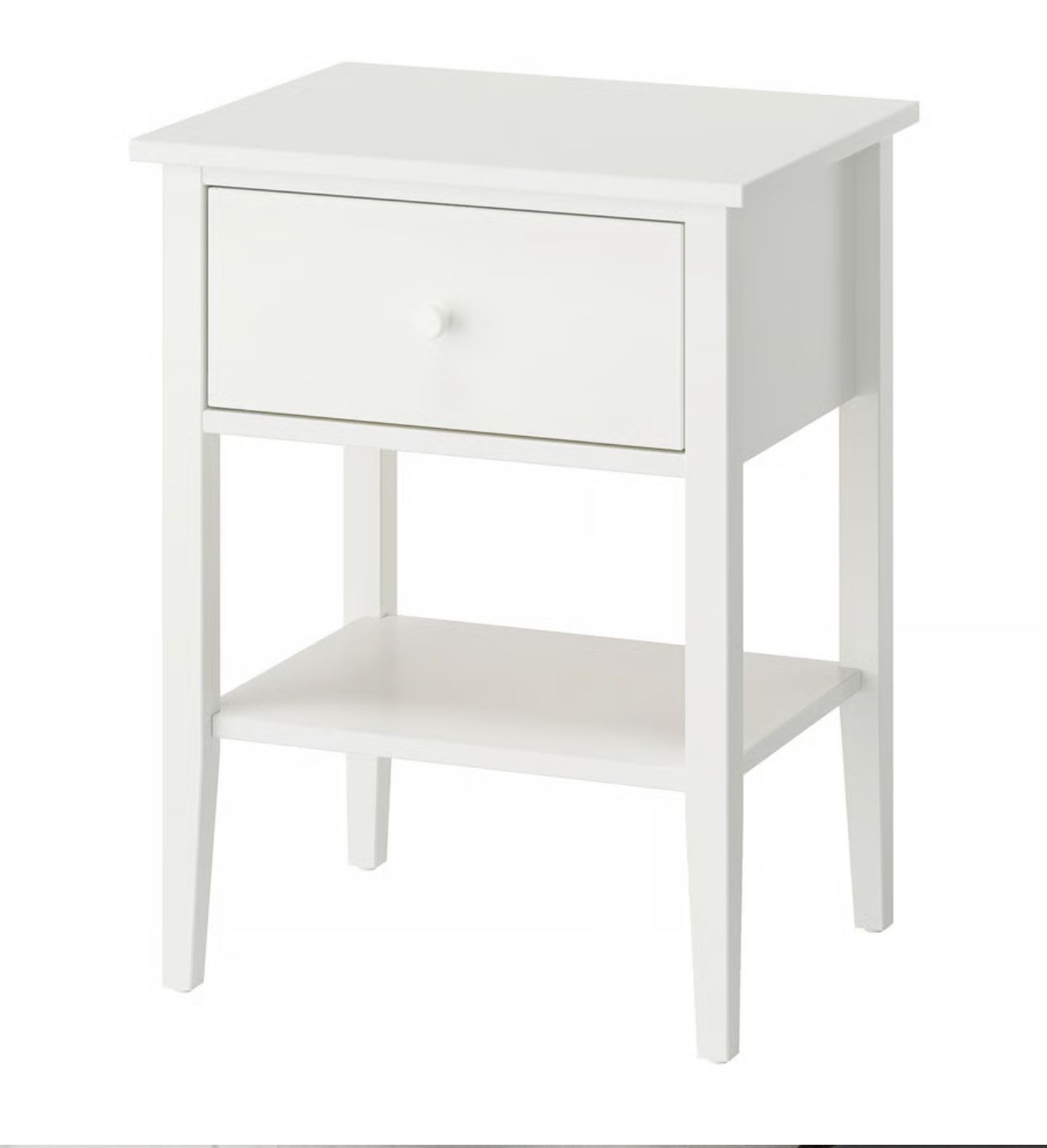Nightstand, with 1 drawer with shelf/white, 20 7/8x16 7/8x27 1/8 "