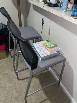 Tall Grey barstools