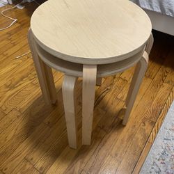 Two IKEA Stools 