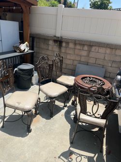 Free chairs and table