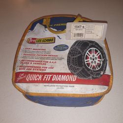 Les Schwab Quick Fit Diamond Tire Chains Stock #1547-s, One Pair