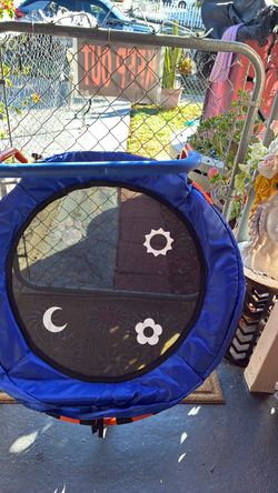Kids Mini Round Trampoline Blue