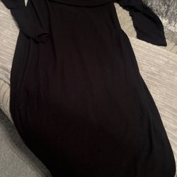 Socialite Off Shoulder Black Dress 