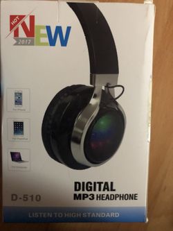 Wireless On Ear Headphone, Support TF Card, Sleek and Durable Headset