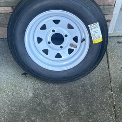 12” New Trailer Tire & Wheel 5.30-12
