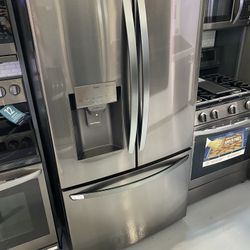 Stainless Steel 28 Cu. Ft. Smart WiFi Enabled French Door Refrigerator 