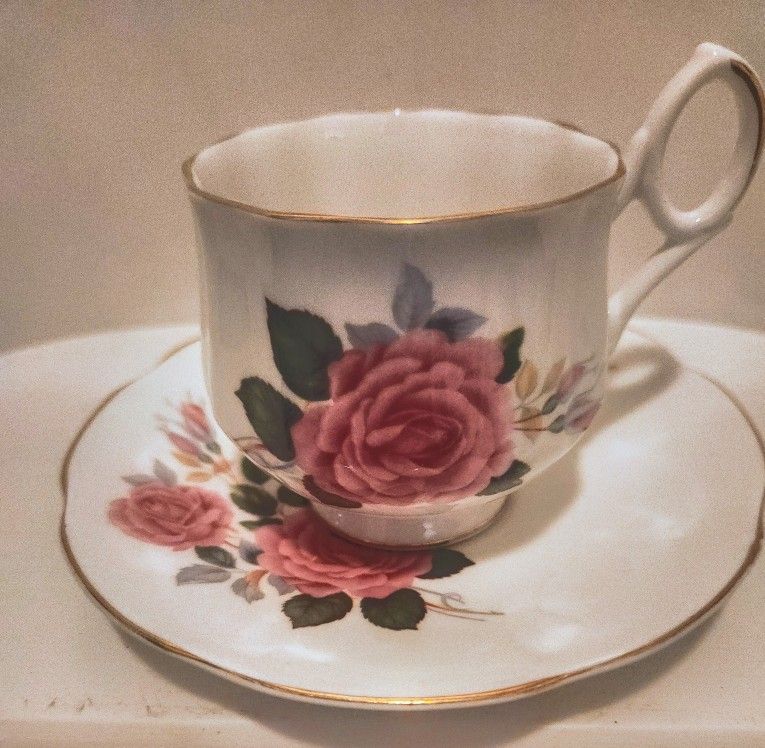Royal Vale Bone China Teacup And Saucer