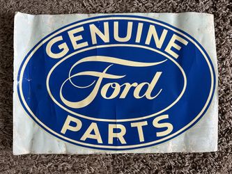 Classic Ford Logo Vinyl Sticker - 4 Round