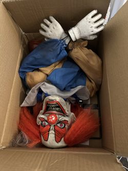 Halloween Decoration. Little Clown Animated Prop. Halloween Animatronic