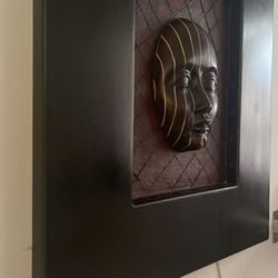 Unique Wall Lamp. With Face Sculpture 