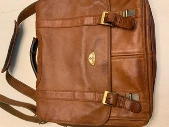 Samsonite Brown Leather Messenger Bag