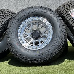 2025 NEW 17” Lock Wheels Chevy Silverado Tahoe rims GMC Sierra Yukon 33” Falken Tires AT4W Toyota