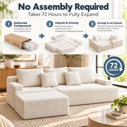 BRAND NEW INBOX Modular Sectional Sofa with Ottoman