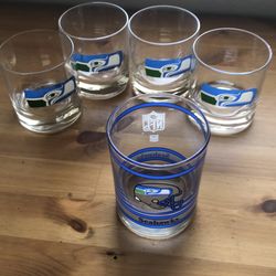 Seattle Seahawks collectible glasses
