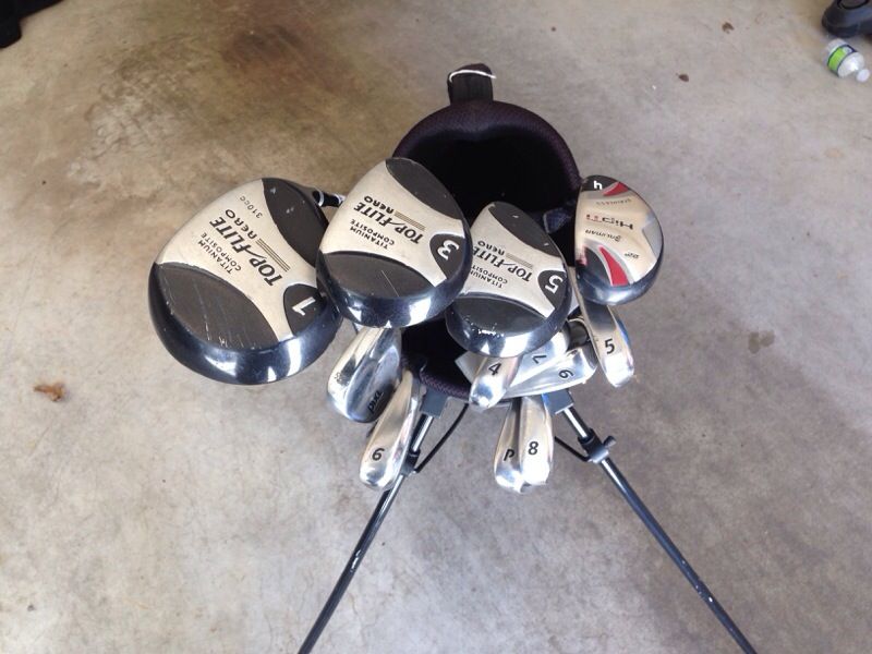 Golf Club Complete Set- Top Flite AeroSet w/ Bag & Bonus Items
