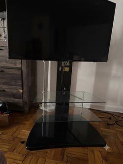 Modern Glass TV Stand / Media Console - Excellent Condition