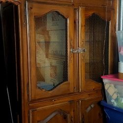 FREE China Cabinet and Sewing Machine With Table
