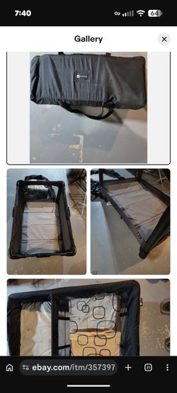 4moms Breeze Plus Portable Playard with Bassinet, Flip Changer, and Diaper Caddy