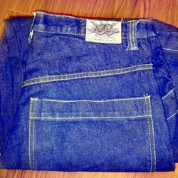 Louis Vuitton Workwear Denim Carpenter Pants, Blue, 38
