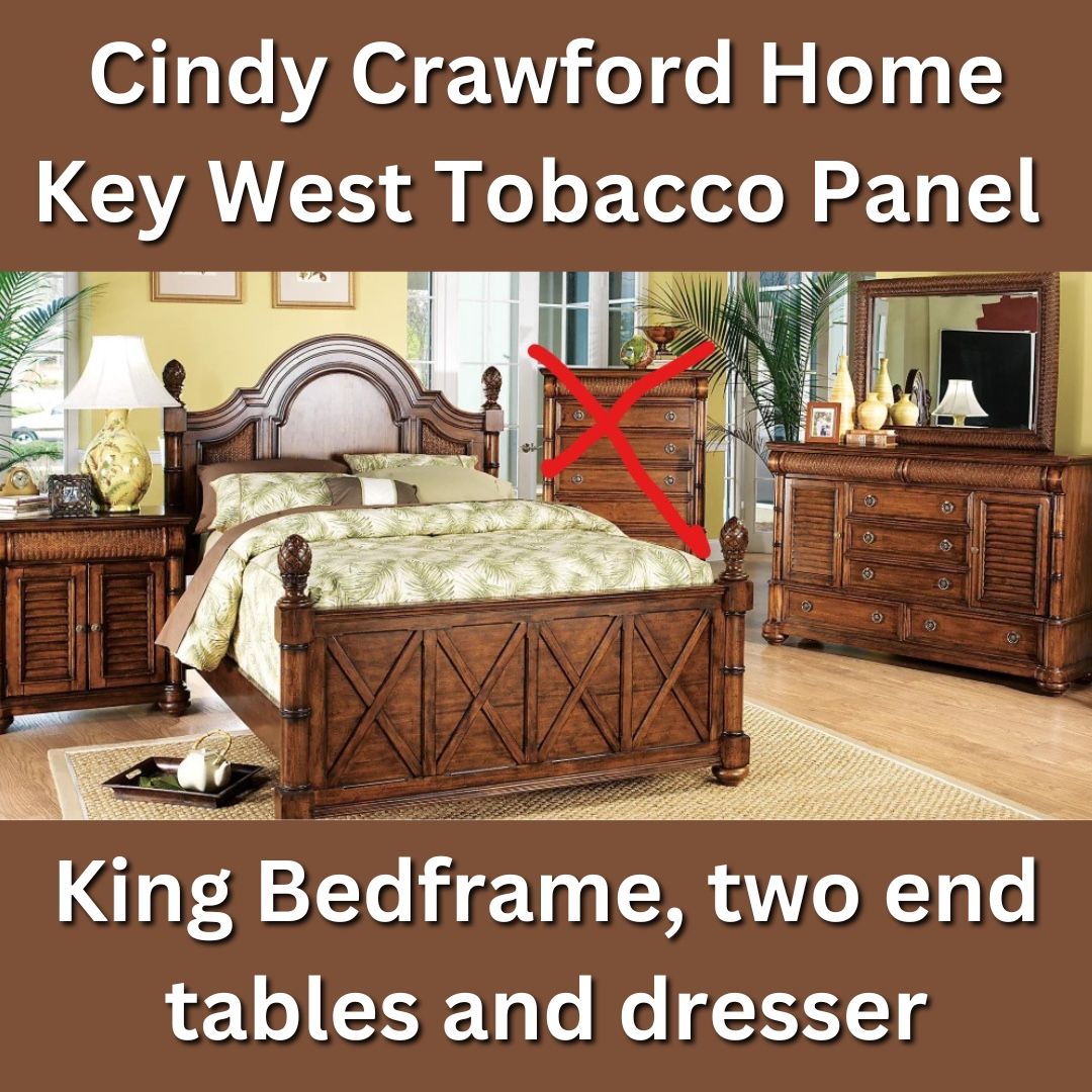 Cindy Crawford Home Key West Tobacco Panel King Bedroom set