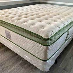 SUPER DELUXE BRAND NEW QUEEN PILLOWTOP MATTRESS AND BOXSPRING SAME DAY DELIVERY 