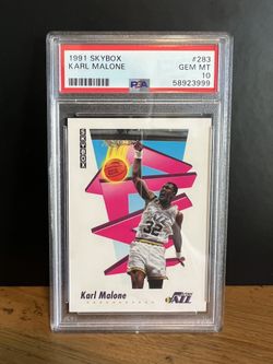 Karl Malone 1991 Skybox PSA 10