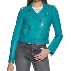 Womens XL Faux Leather Moto Jacket BRAN NEW w/tags