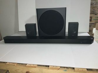 Samsung - HW-Q850D/ZA 7.1.2 Channel Wireless Dolby ATMOS Soundbar + Rear Speakers w/ Q Symphony - Black #985