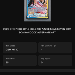 BOA HANCOCK LEADER OP14 PSA 10