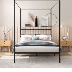 4 Post Canopy Full Bed Frame