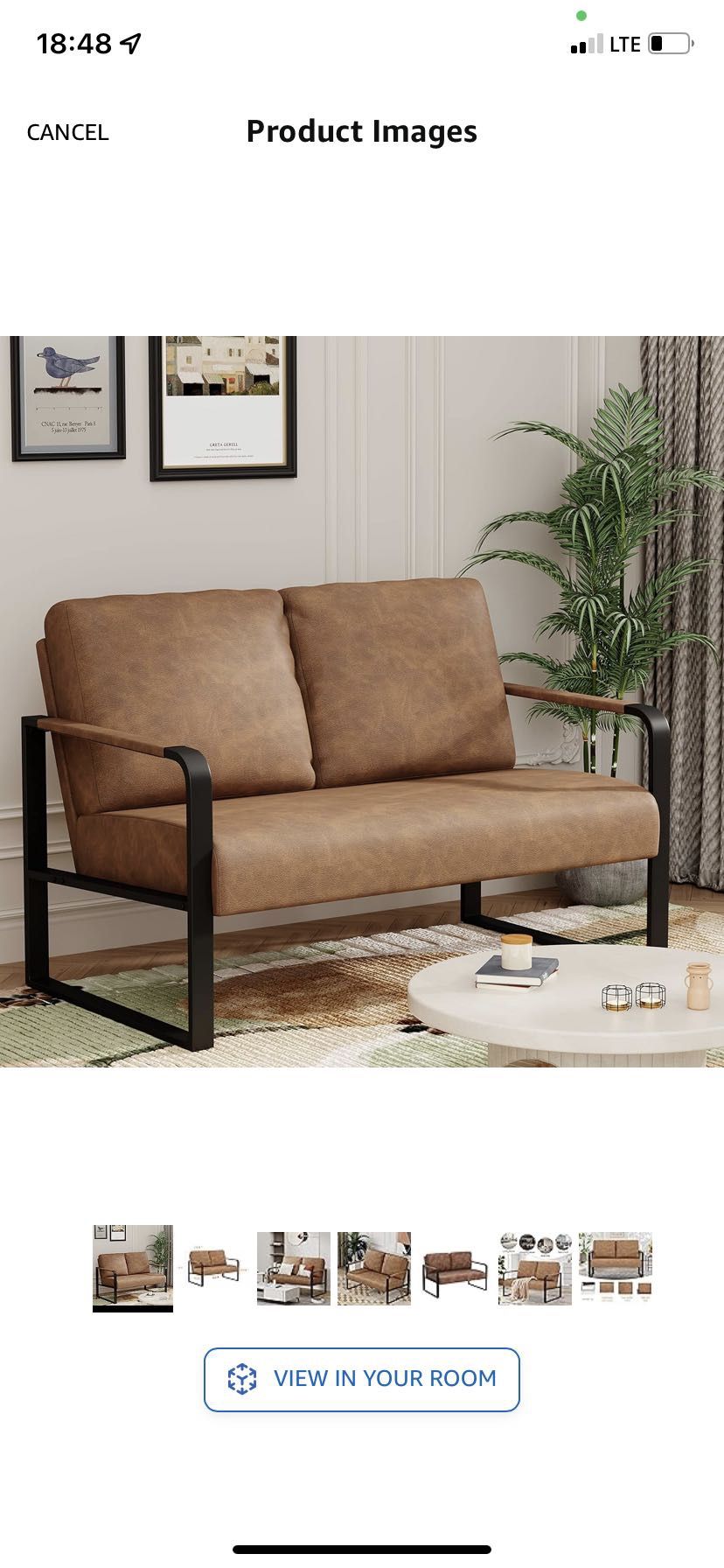 Love Seat Mini Couch Small Settee Loveseat Bench for Living Room, Faux Leather Loveseat Sofa Small Sofa Couches for Small Spaces with Padded Cushion, 