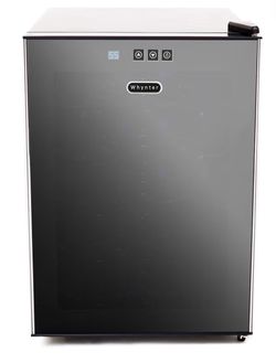 Whynter WC-201TD/WC-201TDa 20 Bottle Freestanding Thermoelectric Wine Cooler with Mirror Glass Door,Black