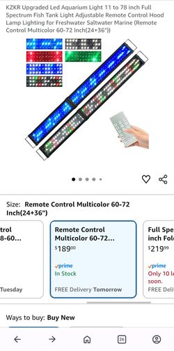 72 inch Aquarium light with remote