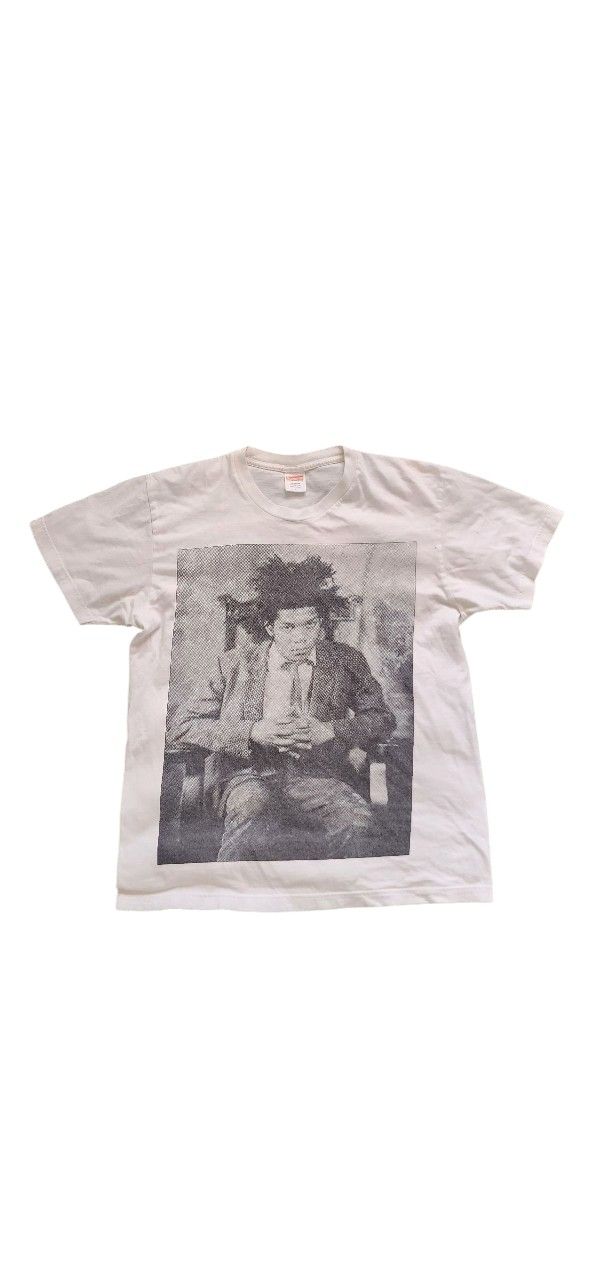 FW13 Supreme × Jean Michel Basquiat Portrait White Tee Size Large